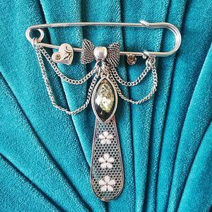 ART NOUVEAU Retro dragonfly brooch NEW